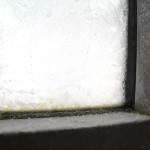 Eis und Frost an der Tür