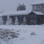 Schnee und Frost haben die Baude im Griff